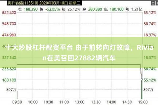 十大炒股杠杆配资平台 由于前转向灯故障，Rivian在美召回27882辆汽车
