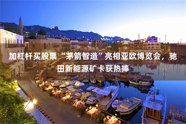 加杠杆买股票 “茅箭智造”亮相亚欧博览会，驰田新能源矿卡获热捧