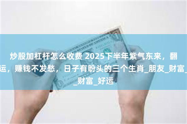 炒股加杠杆怎么收费 2025下半年紫气东来，翻身转运，赚钱不发愁，日子有盼头的三个生肖_朋友_财富_好运