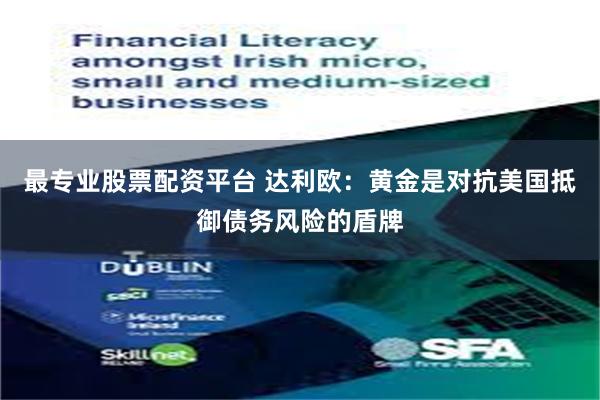 最专业股票配资平台 达利欧：黄金是对抗美国抵御债务风险的盾牌